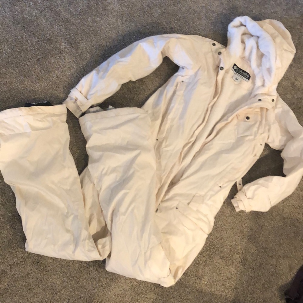 Columbia Womens Small White One Piece Ski Outfit
